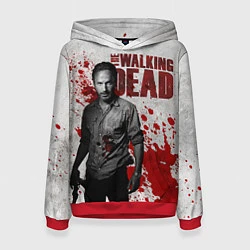 Толстовка-худи женская Walking Dead: Rick Grimes, цвет: 3D-красный