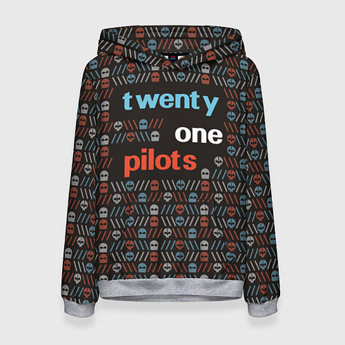 Женская толстовка Twenty One Pilots / 3D-Меланж – фото 1