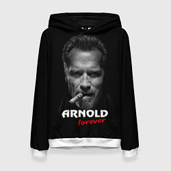 Толстовка-худи женская Arnold forever, цвет: 3D-белый