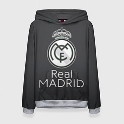 Толстовка-худи женская Real Madrid, цвет: 3D-меланж