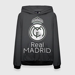 Толстовка-худи женская Real Madrid, цвет: 3D-черный