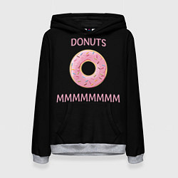 Толстовка-худи женская Donuts, цвет: 3D-меланж
