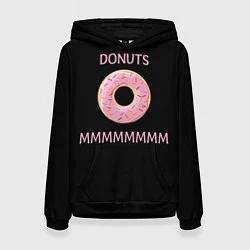 Толстовка-худи женская Donuts, цвет: 3D-черный
