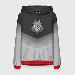 Толстовка-худи женская G2 Esports Uniform, цвет: 3D-красный