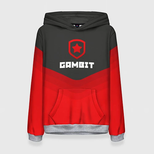 Женская толстовка Gambit Gaming Uniform / 3D-Меланж – фото 1