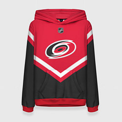 Толстовка-худи женская NHL: Carolina Hurricanes, цвет: 3D-красный