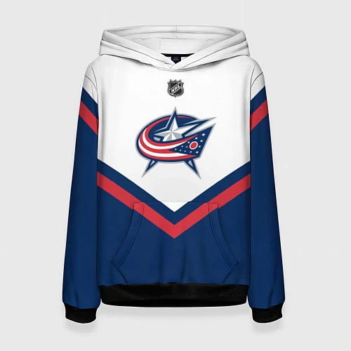 Женская толстовка NHL: Columbus Blue Jackets / 3D-Черный – фото 1