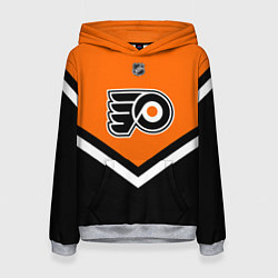 Толстовка-худи женская NHL: Philadelphia Flyers, цвет: 3D-меланж