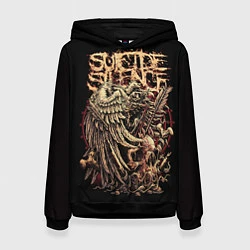Толстовка-худи женская Suicide Silence, цвет: 3D-черный