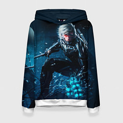 Толстовка-худи женская Metal gear solid 4, цвет: 3D-белый