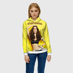 Толстовка-худи женская Shameless: Just do it, цвет: 3D-белый — фото 2
