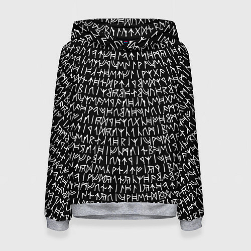 Женская толстовка Руны / 3D-Меланж – фото 1