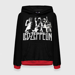 Толстовка-худи женская Led Zeppelin: Mono, цвет: 3D-красный