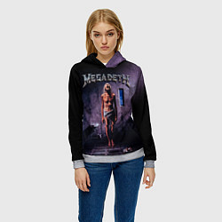Толстовка-худи женская Megadeth: Madness, цвет: 3D-меланж — фото 2