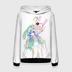 Толстовка-худи женская Yoshino Himekawa and the one - eyed hare, цвет: 3D-черный