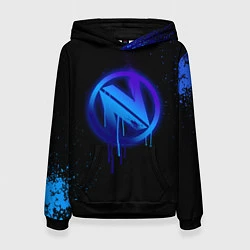 Толстовка-худи женская EnVyUs: Black collection, цвет: 3D-черный