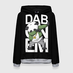 Толстовка-худи женская Panda dab, цвет: 3D-меланж