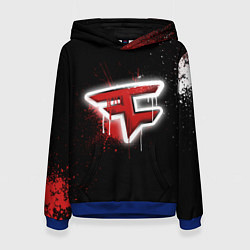 Толстовка-худи женская FaZe Clan: Black collection, цвет: 3D-синий