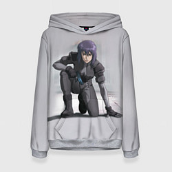 Толстовка-худи женская Ghost In The Shell 5, цвет: 3D-меланж