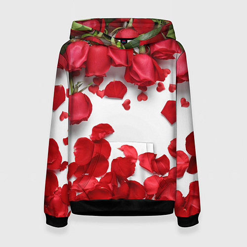 Женская толстовка Сильные чуства / 3D-Черный – фото 1