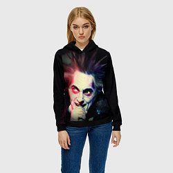 Толстовка-худи женская Король и Шут, цвет: 3D-черный — фото 2