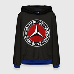 Толстовка-худи женская Mercedes-Benz, цвет: 3D-синий