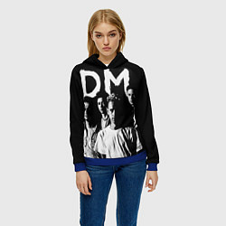 Толстовка-худи женская Depeche mode: black, цвет: 3D-синий — фото 2