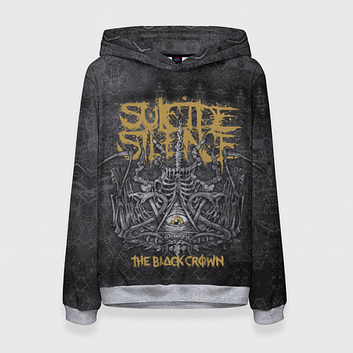 Женская толстовка Suicide Silence: The Black Crown / 3D-Меланж – фото 1