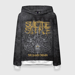 Толстовка-худи женская Suicide Silence: The Black Crown, цвет: 3D-белый