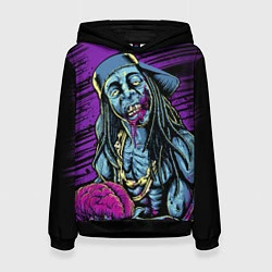 Толстовка-худи женская Lil Wayne Art, цвет: 3D-черный