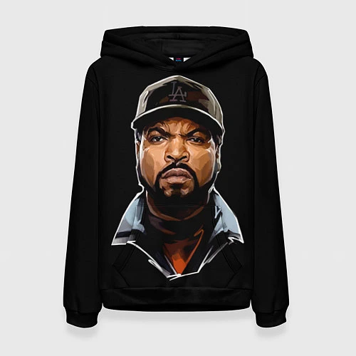 Женская толстовка Ice Cube / 3D-Черный – фото 1