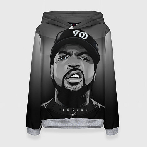 Женская толстовка Ice Cube: Gangsta / 3D-Меланж – фото 1
