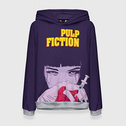 Толстовка-худи женская Pulp Fiction: Dope Heart, цвет: 3D-меланж