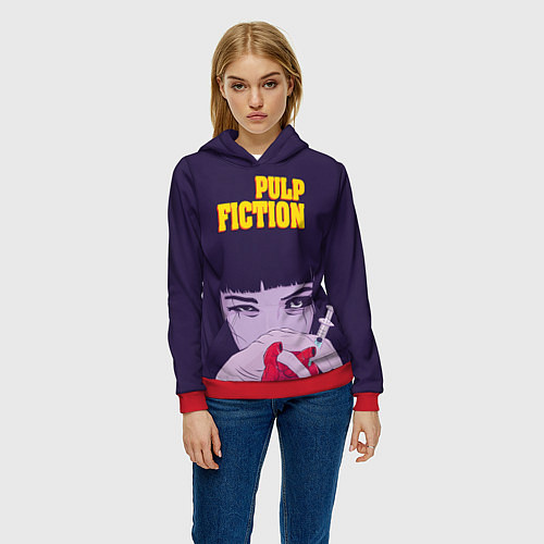 Женская толстовка Pulp Fiction: Dope Heart / 3D-Красный – фото 3