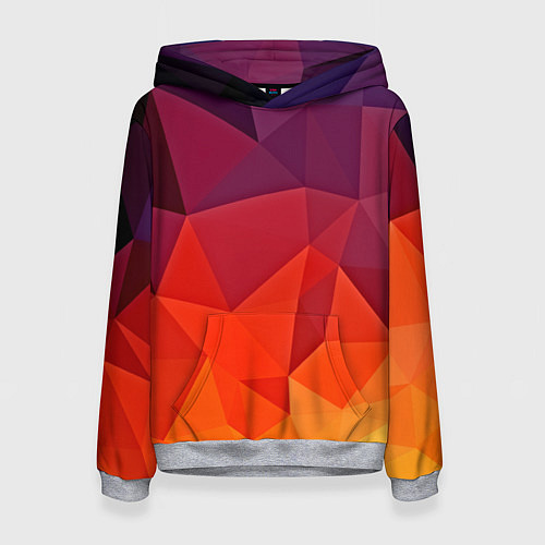 Женская толстовка Geometric / 3D-Меланж – фото 1