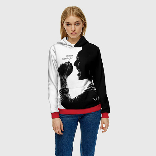 Женская толстовка Bennington Rock / 3D-Красный – фото 3