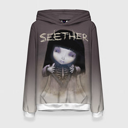 Толстовка-худи женская Seether: Fake it, цвет: 3D-белый