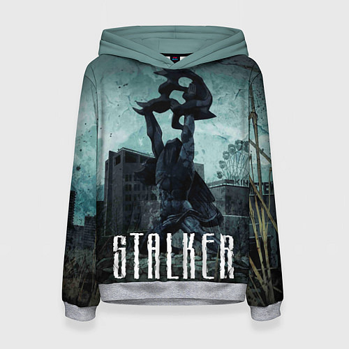 Женская толстовка STALKER: Pripyat / 3D-Меланж – фото 1