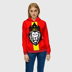 Толстовка-худи женская One Lion King, цвет: 3D-красный — фото 2