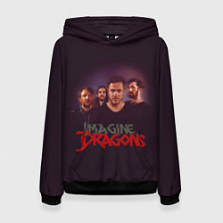 Толстовка-худи женская Группа Imagine Dragons, цвет: 3D-черный
