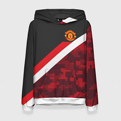 Толстовка-худи женская Man UTD FC: Sport Camo, цвет: 3D-белый