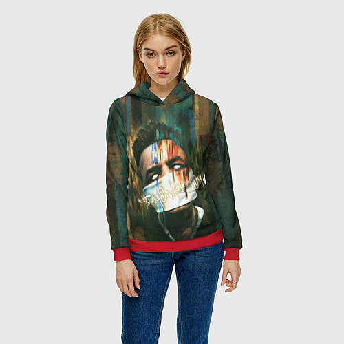 Женская толстовка Sayonara Boy: Dark side / 3D-Красный – фото 3