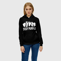 Толстовка-худи женская Deep Purple, цвет: 3D-черный — фото 2