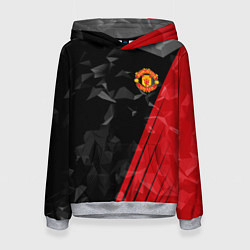 Толстовка-худи женская FC Manchester United: Abstract, цвет: 3D-меланж