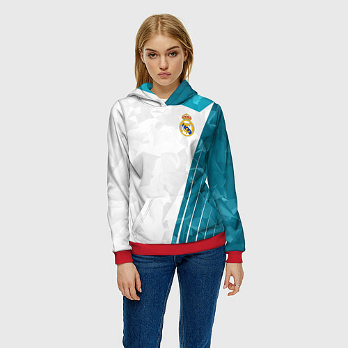 Женская толстовка FC Real Madrid: Abstract / 3D-Красный – фото 3