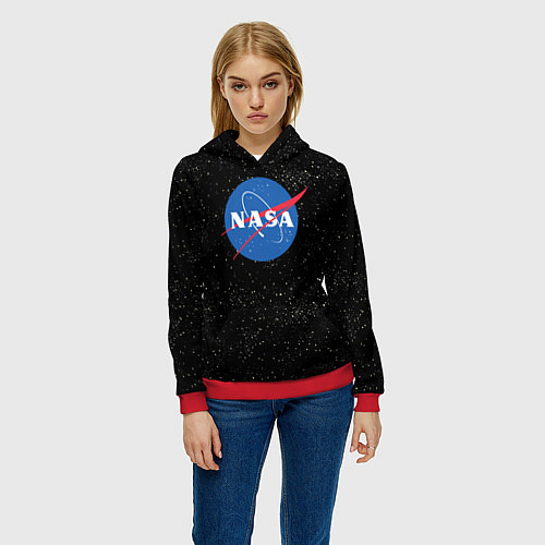 Женская толстовка NASA: Endless Space / 3D-Красный – фото 3