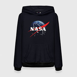 Толстовка-худи женская NASA: Black Space, цвет: 3D-черный