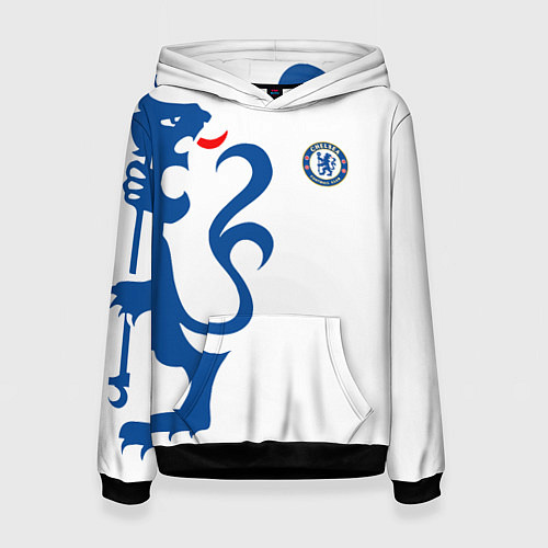 Женская толстовка FC Chelsea: White Lion / 3D-Черный – фото 1