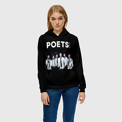 Толстовка-худи женская Poets of the Fall - poster, цвет: 3D-черный — фото 2