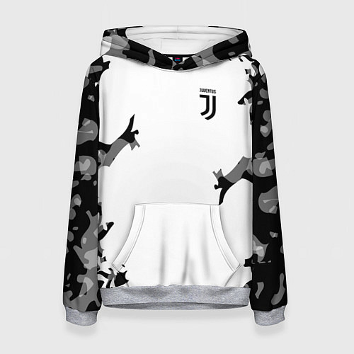 Женская толстовка FC Juventus: White Original / 3D-Меланж – фото 1